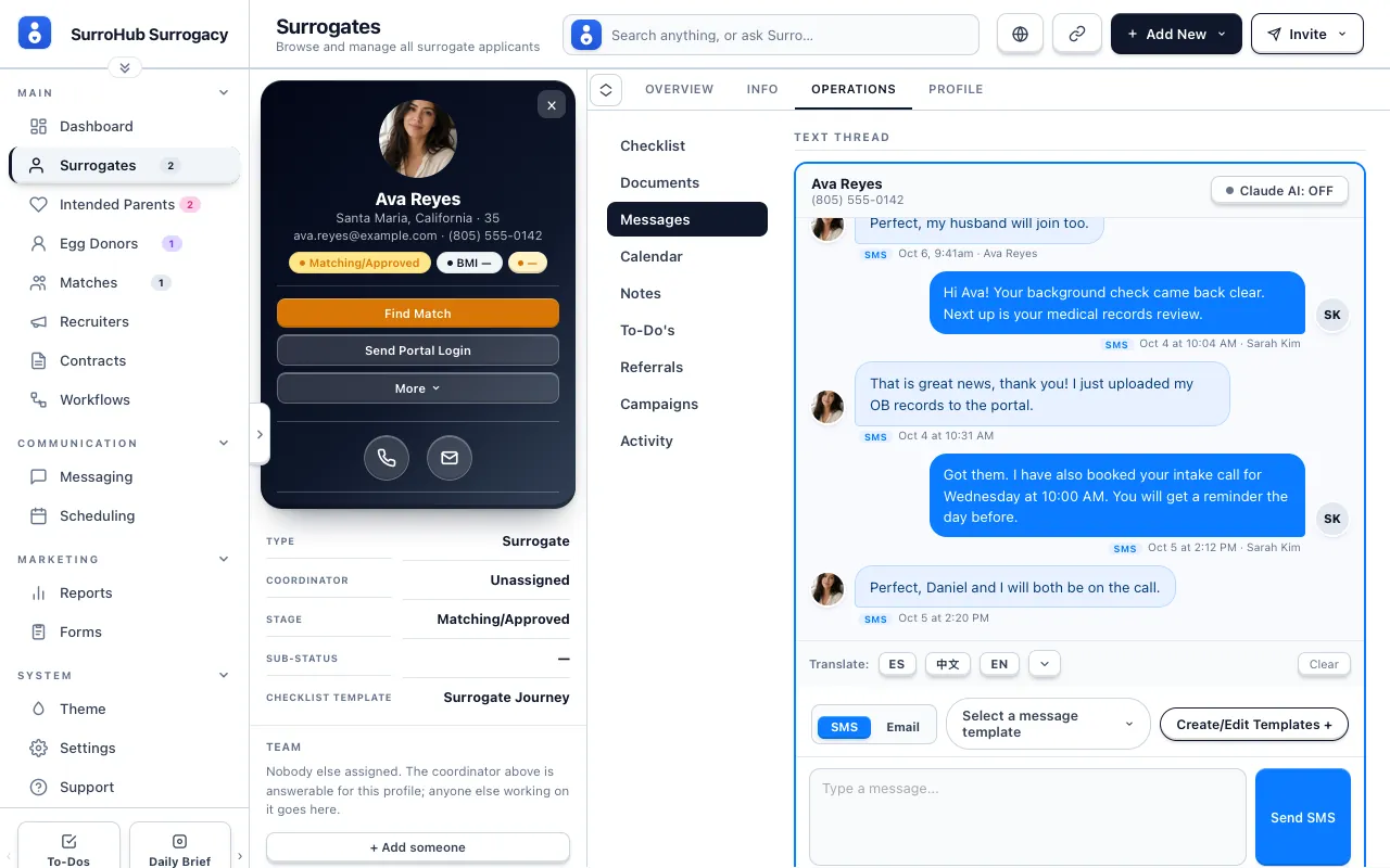 Operations: Messages